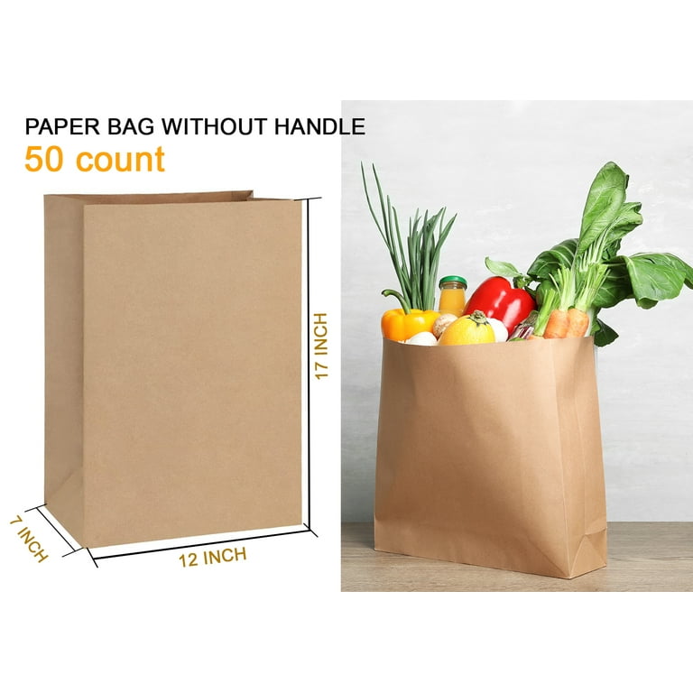 Heavy duty online paper grocery bags