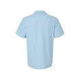 thumbnail image 6 of Hanes Men's Ecosmart Jersey Polo, Short Sleeve Collared Shirt, 50-50 Cotton-Poly, Light Blue, 2XL, 6 of 6