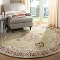 thumbnail image 2 of SAFAVIEH Aspen Emilija Oriental Wool Area Rug, Sage/Brown, 3' x 3' Round, 2 of 5
