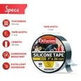 thumbnail image 2 of XFasten Self Fusing Silicone Tape Black 1" X 36-Foot, Silicone Tape for Plumbing, Leak Seal Tape Waterproof, Silicone Grip Tape, Rubber Tape Thick for Pipe, Hose Repair Tape, Stop Leak Tape, 2 of 8