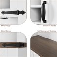 thumbnail image 5 of Luku 72" Farmhouse Bar Cabinet with Sliding Barn Door, Tall Kitchen Buffet Hutch with 3 Drawers & Storage, 5 of 8