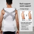 thumbnail image 4 of 3Pcs Men's Seamless Compression Shapewear Tank Top, Tummy Control Slimming Body Shaper Vest, 4 of 7
