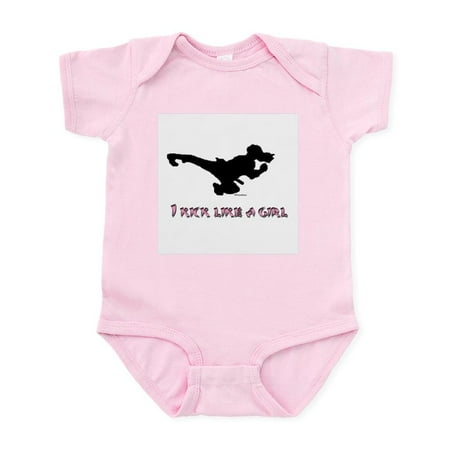 

CafePress - I Kick Like A Girl Infant Bodysuit - Baby Light Bodysuit Size Newborn - 24 Months