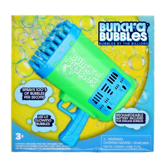 Buncha' Bubbles Blaster - Green, for Child Ages 3 