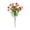 A007- Red, variant on Artificial White Flowers Faux Flower Bouquet with Eucalyptus Leaves, Uv Resistant Fake Floral Stems for Home Decor Wedding Arrangements Bridal Shower Centerpieces, Single Pack