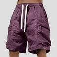 thumbnail image 2 of Golf Shorts – Men's Casual Fitted Travel Shorts Men's Nylon Ice Silk Cargo Shorts With Pockets Summer Casual Sports Shorts Trendy Harbor Style For Hot Weather, 2 of 4