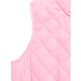 thumbnail image 3 of Día de San Patricio Chaleco Acolchado Ligero Con Cremallera Y Cuello Alto Para Mujer Rosa XS, 3 of 5
