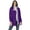 Radiant Purple Soft Iris, variant on Plus Size Colorblocked Taslon Anorak