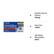 Major Allergy Loratadine 10mg, 300 Tablets 1 Count (Pack of 1)