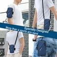 thumbnail image 3 of Phone Holder, Small Crossbody Shoulder Holsters Bag with Arm Band, Fits and Android, Use for Running, Walking, Hiking & Biking (6.7 Inches, Blue), 3 of 14