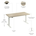 thumbnail image 6 of Move 60 Series 60W Adjustable Standing Desk in Natural Elm - Engineered Wood, 6 of 7