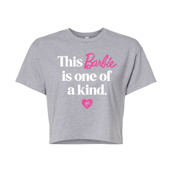 Barbie - This Barbie is One of a Kind - Juniors Cropped Graphic T-Shirt