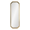 thumbnail image 4 of Kate and Laurel Calter Modern Full Length Framed Octagon Wall Mirror, 17.5 x 49.5, Gold, Decorative Glam Geometric Wall Accent, 4 of 8