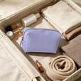 thumbnail image 6 of Woven Cosmetic Pouch, Travel Wash Bag, Makeup Brush Organizer, Spacious Zipper Interior and Lightweight Compact Size for Travel Luggage, Home Vanity, and Gym Locker., 6 of 8