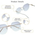 thumbnail image 4 of LifeArt Blue Light Blocking Glasses, Computer Reading Glasses, Anti Blue Rays, Reduce Eyestrain, Stylish for Men and Women(Clear,+2.50 Magnification), 4 of 5