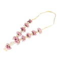 thumbnail image 2 of Artificial Mala Rose Flower Ribbon Garland Haar Idol-Mala with Bead for God Statue Accessories Pooja Sringar Article Ornament Indian Traditional Festival New year Gifts Decorations(Size:-10")(Purple), 2 of 5