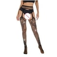 thumbnail image 6 of XMMSWDLA Women'S Fishnet Stockings Tights High Waist Lace Suspender Pantyhose Womens Tights for Dresses, 6 of 6