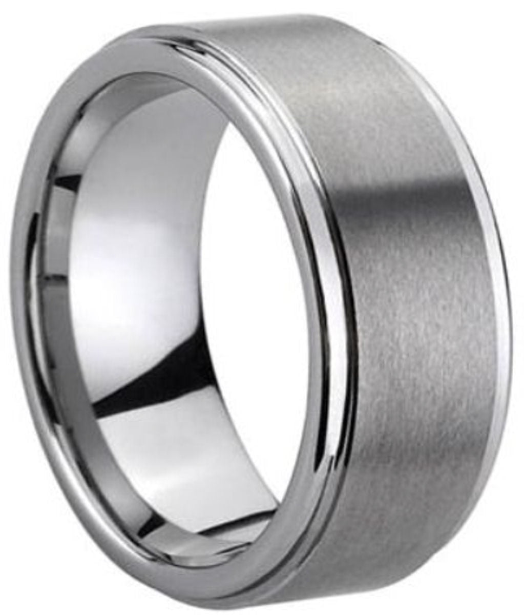 Tungsten Carbide Comfort Fit Half-Round Band Ring 