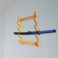 thumbnail image 4 of Soporte Duradero para , Estante para Flauta, Soporte de Suspensión de Montaje Horizontal, Soporte de Bambú para , , de 4 niveles BLESIY Soporte de exhibición de espada, 4 of 7
