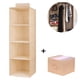 thumbnail image 1 of 3 estantes colgantes organizador de armario con 1 ropa interior/calcetines cajón divisor ahorrador de espacio bolsa de almacenamiento de tela plegable Xemadio 2035193-2, 1 of 8