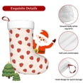 thumbnail image 7 of Cauagu Hand Drawn Strawberry for Christmas Stockings,1-Pack Large Xmas Stocking Holiday and Farmhouse Stocking Fit for Christmas Holiday Party Decoration(17.7*11 Inch), 7 of 7