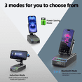 thumbnail image 3 of Wireless Induction Speaker/Phone Stand,9-in-1 Bluetooth 6.0 Speaker | (Landscape/Portrait)Induction,Stereo Sound,Adjustable Phone Holder,RGB/Alarm Clock,Home Office,Gifts for Men Women, 3 of 10