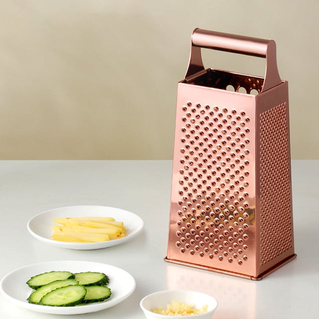 IDEANATEGRATE Rallador De Verduras Para Hogar Con Mango Color Dorado Corte