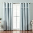 thumbnail image 6 of Best Home Fashion, Inc. Mix and Match Tulle Solid Blackout Thermal Grommet Curtain Panels (Set of 2), 6 of 7