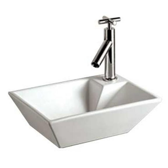 Isabella WHKN1142-WH Wall Mount Sink - White
