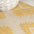 thumbnail image 5 of JONATHAN Y TUSCAN SUN 4 x 6 Area Rug, Lior Geometric Moroccan Diamond - Yellow/Cream, TSN202C-4, 5 of 9
