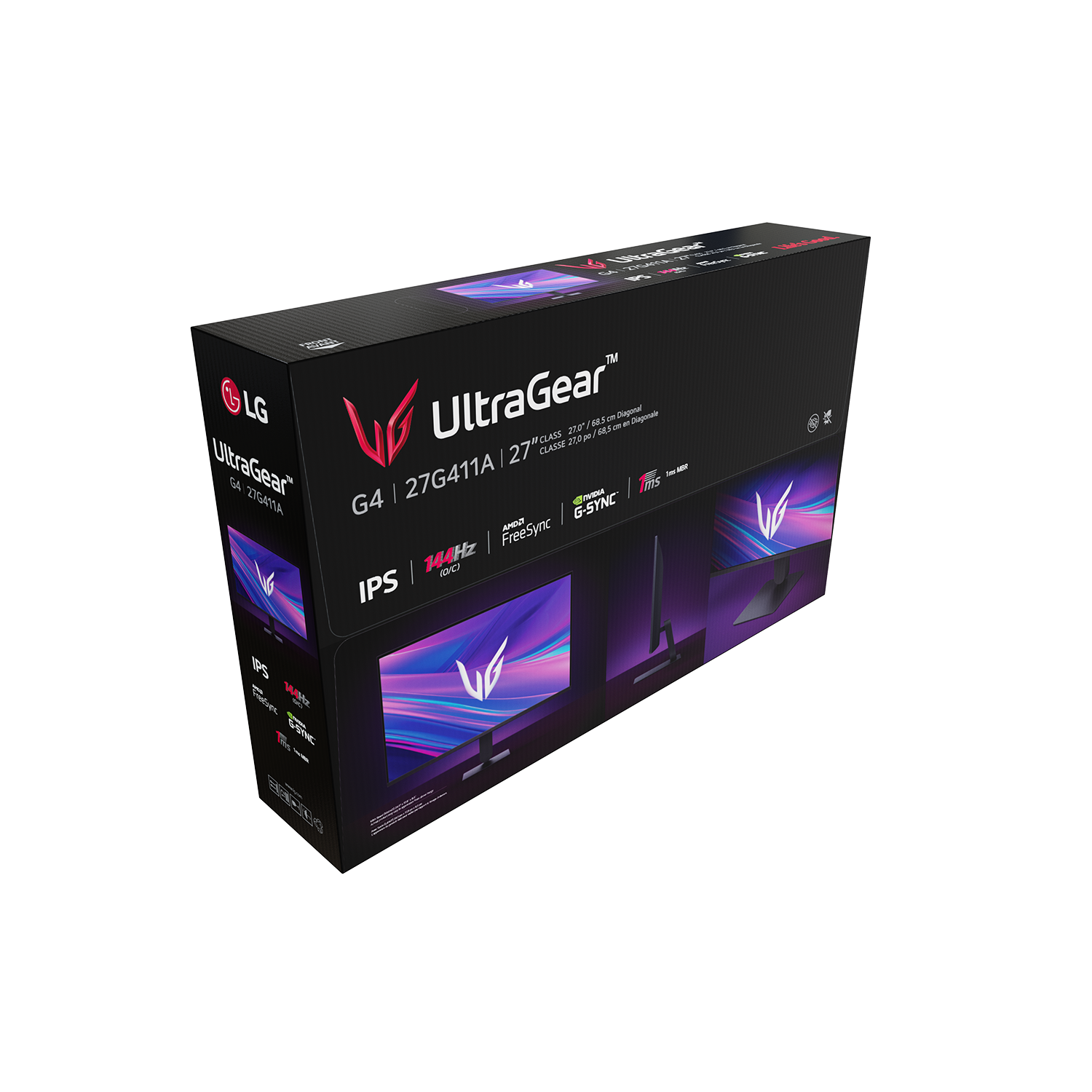 LG 27" UltraGear Gaming Monitor 144Hz FHD, Black photo 8