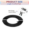 thumbnail image 2 of Uxcell 1 Roll Flat Jewelry Craft Wire Craft Wire, 3mm 18 Gauge Aluminum Craft Wire Black, 2 of 6
