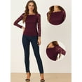 thumbnail image 2 of DARING DIVA Floral Lace Off Shoulder Sheer Blouse Top XS Burgundy, 2 of 6
