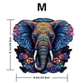 thumbnail image 3 of TIELUTT Wooden Elephant Puzzle Educational Animal Shape Matching Game Montessori Learning Activity for Toddlers Kids Laye Procrastination Pct Difficult 2400, 3 of 5