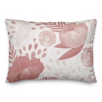 Creative Products Simple Floral Pink 14 x 20 Indoor / Outdoor Pillow