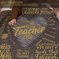thumbnail image 4 of LHSHID Teacher Blanket Gifts for Teachers Flannel Fleece Throw Blankets for Teacher Gifts Lightweight Soft Throws for Home Bed Sofa Christmas Birthday Back to School Teachers' Day Gift Idea 50"x60", 4 of 7