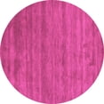 thumbnail image 1 of Ahgly Company Indoor Round Abstract Pink Contemporary Area Rugs, 7' Round, 1 of 4