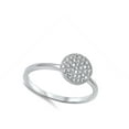 thumbnail image 4 of Women's White Cubic Zirconia Cluster Ring .925 Sterling Silver Band Jewelry Female Male Size 6, 4 of 4