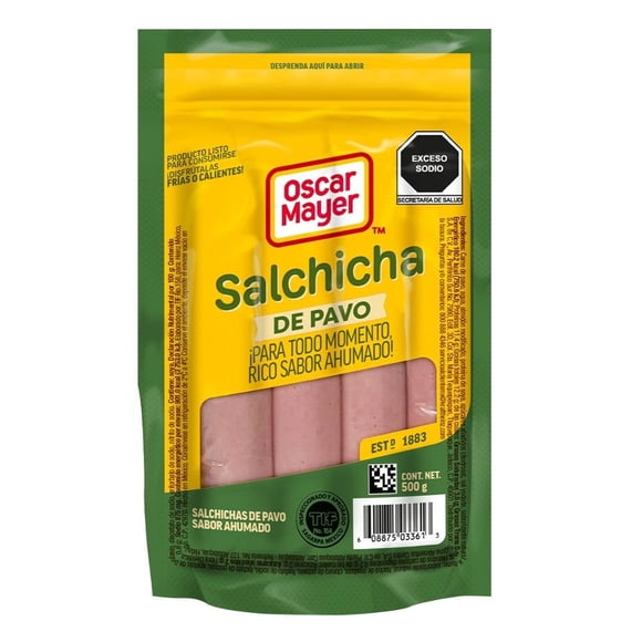Salchicha de pavo Oscar Mayer sabor ahumado 500 g