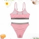 thumbnail image 4 of REDARER Girls' Solid Color 2-Piece Swimsuit Set – Swimwear for Kids, Perfect for Beach and Pool,Size 8-9 Years, 4 of 5