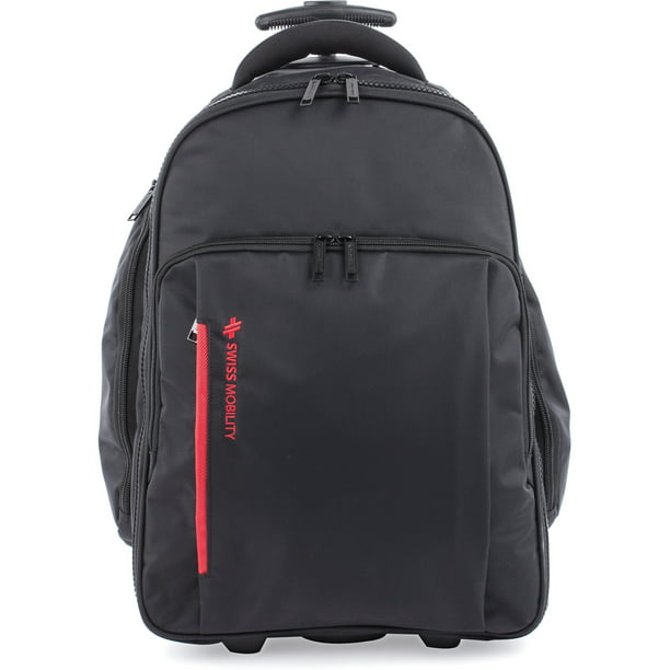 Swiss Mobility, SWZBKPW1018SBK, Rolling Business Backpack, 1, Black ...