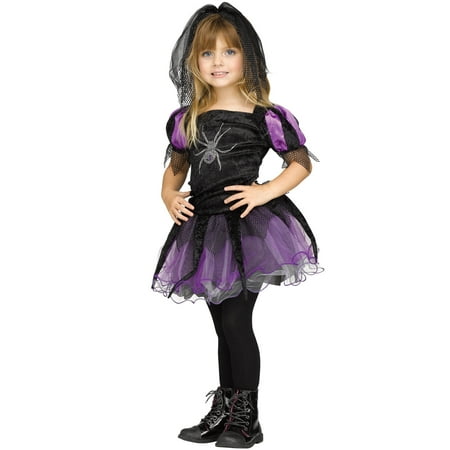 Spider Queen Little Witch Black Purple Toddler Halloween