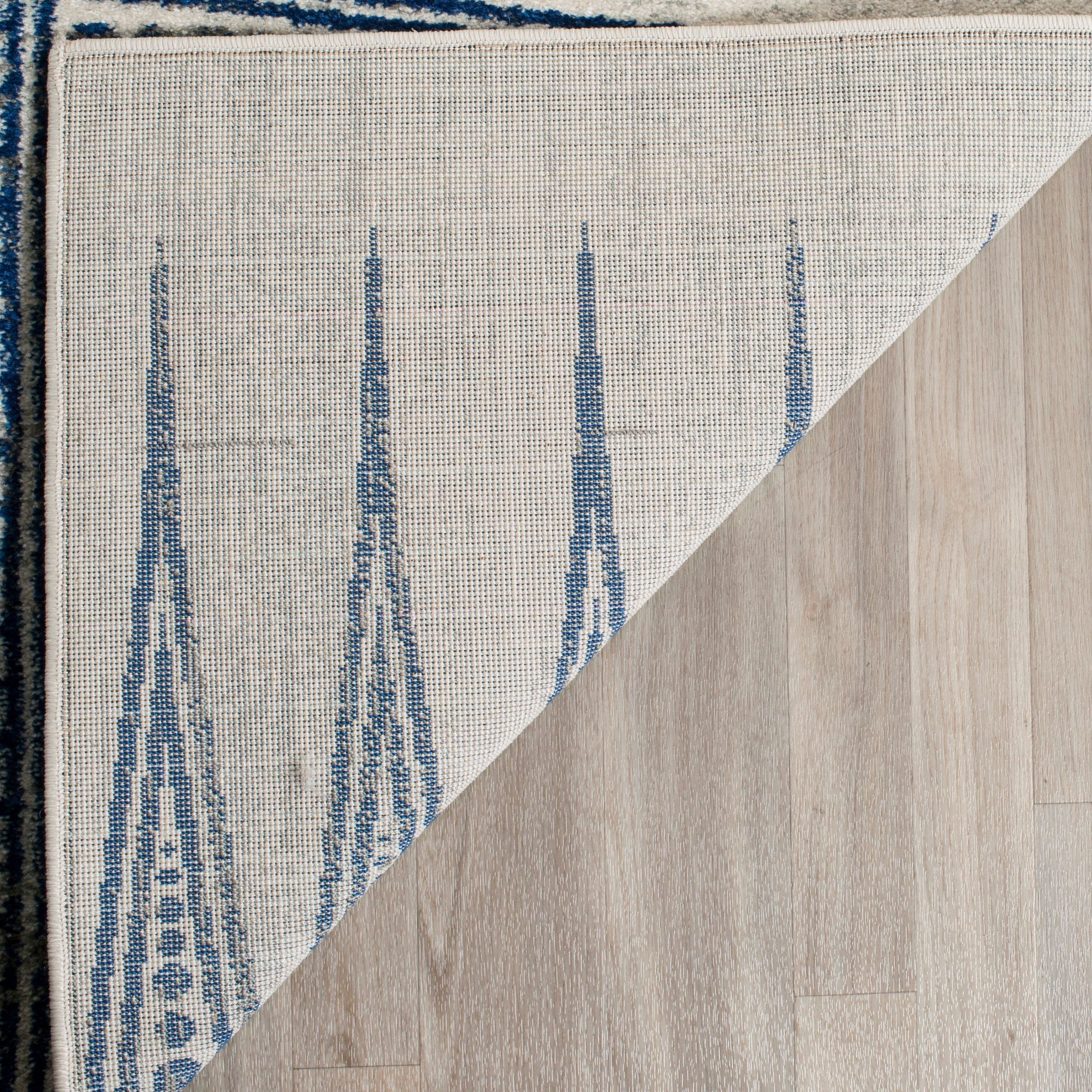 SAFAVIEH Evoke Keisha Abstract Area Rug, Ivory/Blue, 4' x 6'