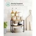 thumbnail image 6 of 4 Pack Cabinet Shelf Organizers, Kitchen Counter Shelves, Spice Racks, Rustic Brown Black, 6 of 8