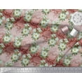thumbnail image 3 of Soimoi Cotton Duck Fabric Leaves & Magnolia Floral Print Fabric by The Yard 56 Inch Wide, 3 of 3