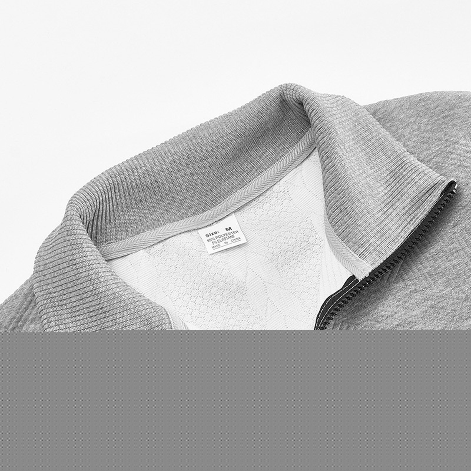 thumbnail image 6 of UVEASISHA Knitted Sweatshirt for Men Half Zip Mock Neck Casual Pullover Winter Oversized Cable Knit Sweatshirts Comfy Loose Solid Color Pullovers Christmas Sales Today Gray M, 6 of 8