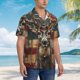 thumbnail image 3 of Fotbe American Flag Deer Art Camisa Hawaiana para Hombre Unisex – Camisa Casual de Verano con Botones de Manga Corta de Algodón y Lino,Medium, 3 of 7