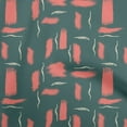thumbnail image 1 of oneOone Polyester Spandex Turquoise Blue Fabric Abstract Dry Brush Stroke Sewing Craft Projects Fabric Prints By Yard 56 Inch Wide, 1 of 5
