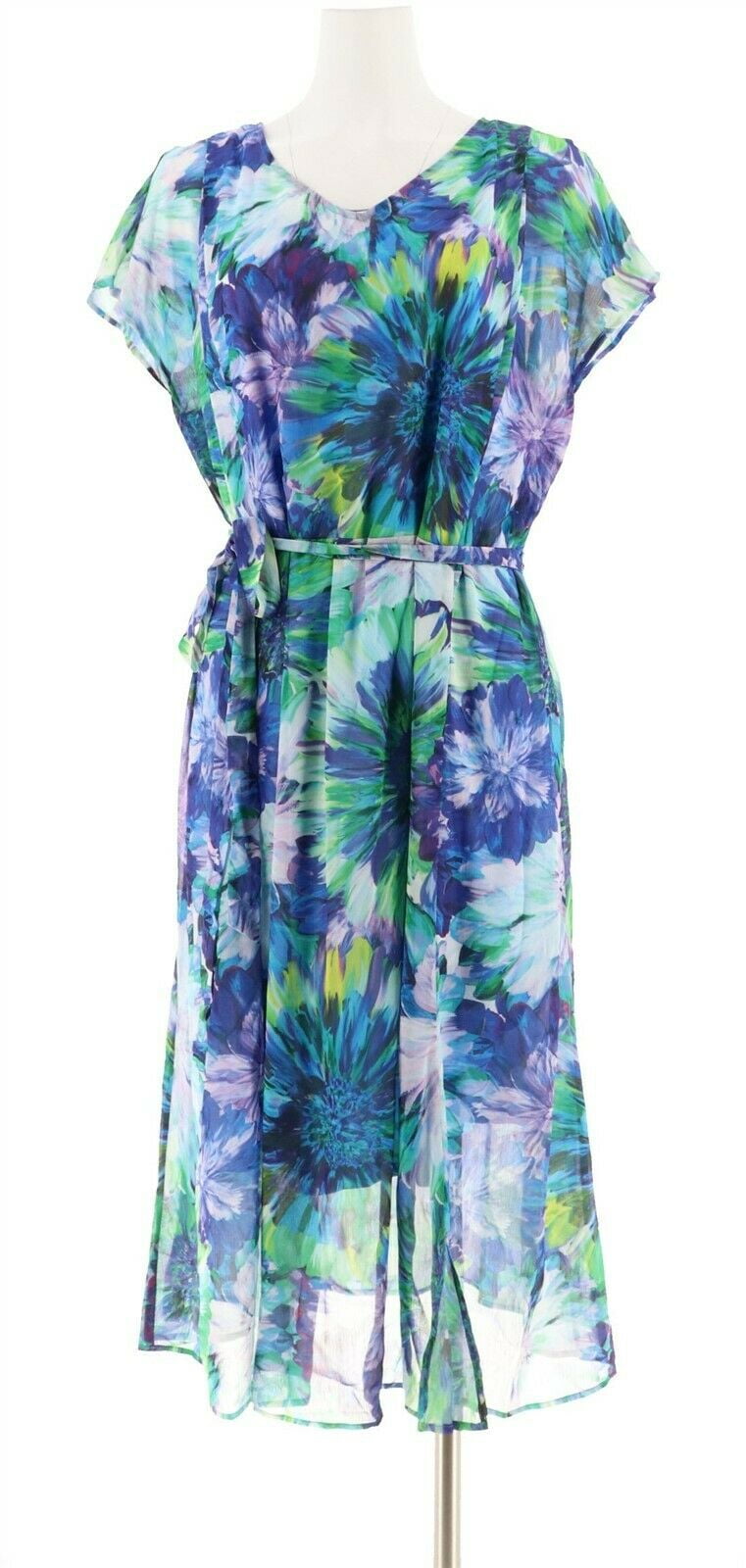 kaleidoscope cold shoulder dress