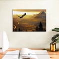 thumbnail image 3 of Elephant Stock Golden Eagle At Sunset Wall Art - Horizontal Canvas Wall Art - Living Room Wall Decor - Animal Canvas - Orange And Green Decor - 12" x 8", 3 of 8